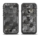 The Back & White Abstract Swirl Pattern Apple iPhone 6/6s LifeProof Fre Case Skin Set