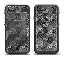 The Back & White Abstract Swirl Pattern Apple iPhone 6/6s Plus LifeProof Fre Case Skin Set