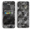 The Back & White Abstract Swirl Pattern Skin for the Apple iPhone 5c