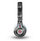 The Back & White Abstract Swirl Pattern Skin for the Beats by Dre Mixr Headphones