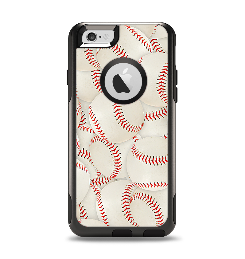 The Baseball Overlay Apple iPhone 6 Otterbox Commuter Case Skin Set