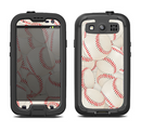 The Baseball Overlay Samsung Galaxy S3 LifeProof Fre Case Skin Set