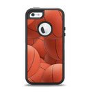 The Basketball Overlay Apple iPhone 5-5s Otterbox Defender Case Skin Set