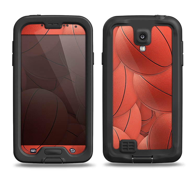 The Basketball Overlay Samsung Galaxy S4 LifeProof Nuud Case Skin Set