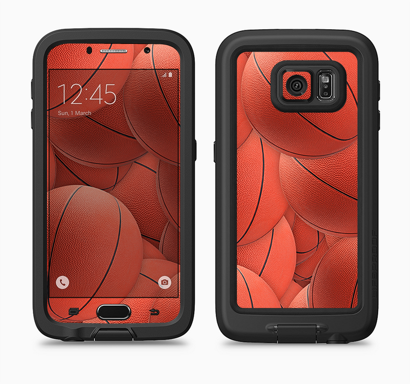The Basketball Overlay Full Body Samsung Galaxy S6 LifeProof Fre Case Skin Kit