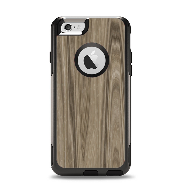 The Beige Woodgrain Apple iPhone 6 Otterbox Commuter Case Skin Set