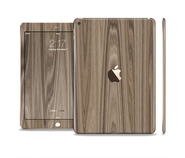 The Beige Woodgrain Skin Set for the Apple iPad Air 2