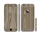 The Beige Woodgrain Sectioned Skin Series for the Apple iPhone 6s Plus