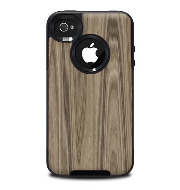 The Beige Woodgrain Skin for the iPhone 4-4s OtterBox Commuter Case