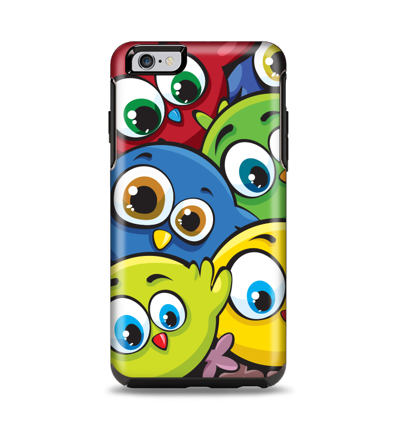 The Big-Eyed Highlighted Cartoon Birds Apple iPhone 6 Plus Otterbox Symmetry Case Skin Set