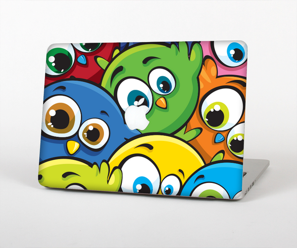 The Big-Eyed Highlighted Cartoon Birds Skin Set for the Apple MacBook Pro 15" with Retina Display