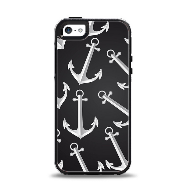The Black Anchor Collage Apple iPhone 5-5s Otterbox Symmetry Case Skin Set