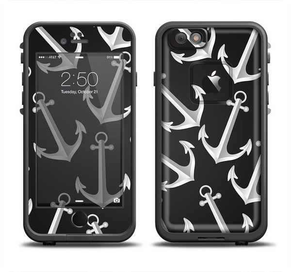 The Black Anchor Collage Apple iPhone 6/6s Plus LifeProof Fre Case Skin Set