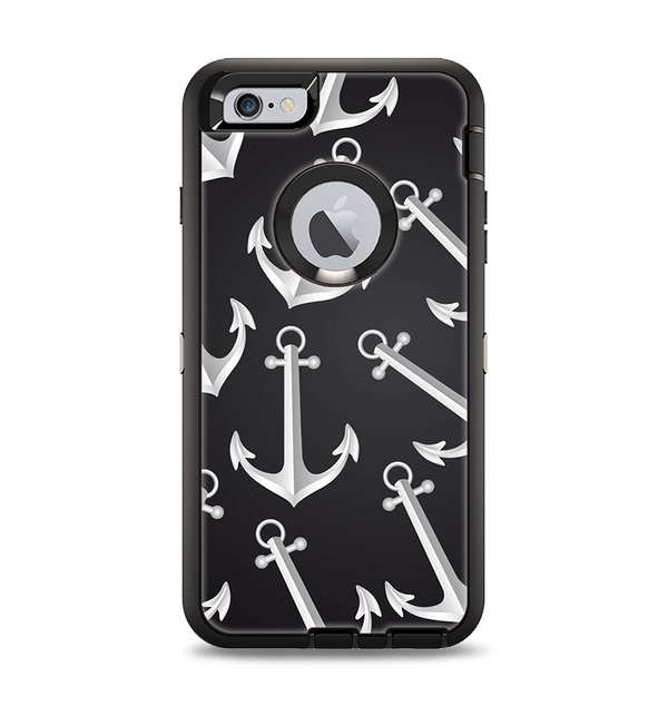 The Black Anchor Collage Apple iPhone 6 Plus Otterbox Defender Case Skin Set