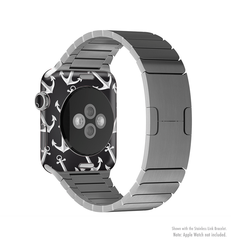 The Black Anchor Collage Full-Body Skin Kit for the Apple Watch