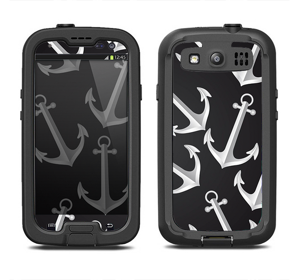 The Black Anchor Collage Samsung Galaxy S3 LifeProof Fre Case Skin Set