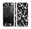The Black Anchor Collage Skin Set for the Apple iPhone 5