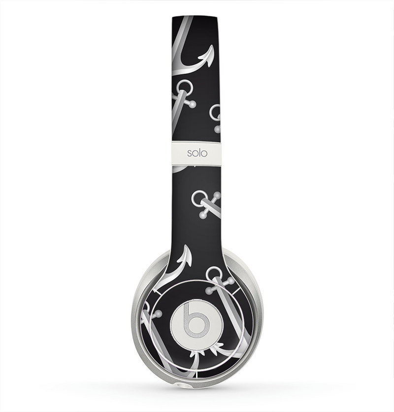 The Black Anchor Collage Skin for the Beats by Dre Solo 2 Headphones