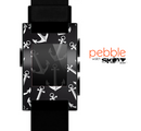 The Black Anchor Collage Skin for the Pebble SmartWatch