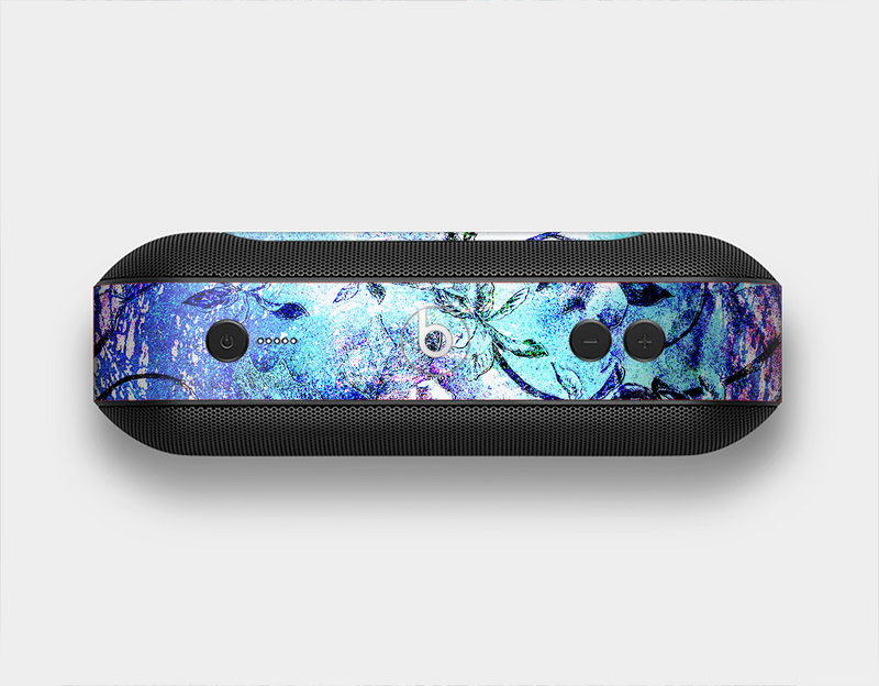 The Black & Bright Color Floral Pastel Skin Set for the Beats Pill Plus