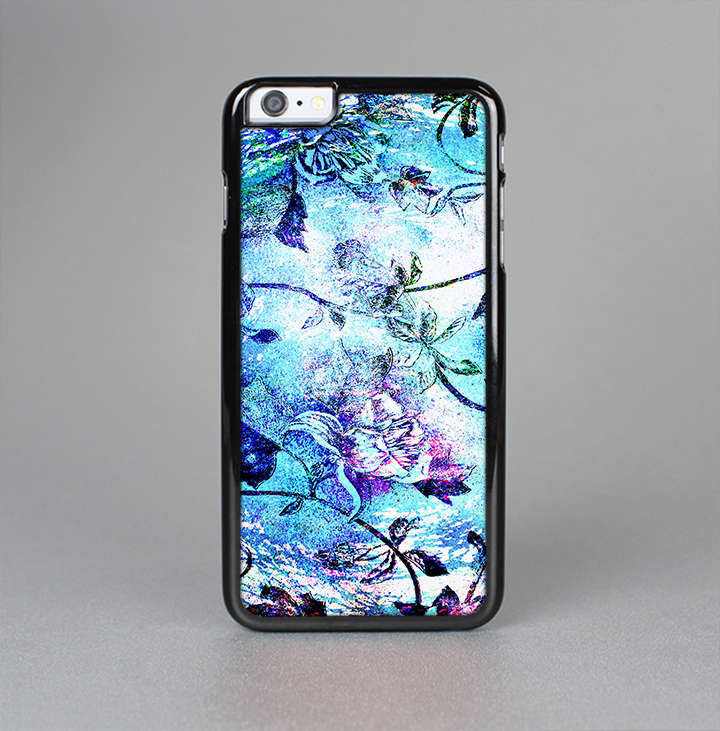 The Black & Bright Color Floral Pastel Skin-Sert Case for the Apple iPhone 6 Plus