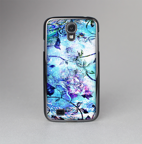 The Black & Bright Color Floral Pastel Skin-Sert Case for the Samsung Galaxy S4