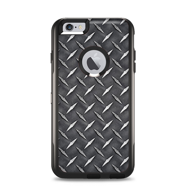 The Black Diamond-Plate Apple iPhone 6 Plus Otterbox Commuter Case Skin Set