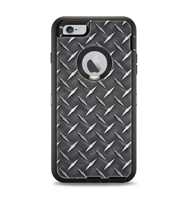 The Black Diamond-Plate Apple iPhone 6 Plus Otterbox Defender Case Skin Set