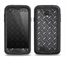 The Black Diamond-Plate Samsung Galaxy S4 LifeProof Fre Case Skin Set