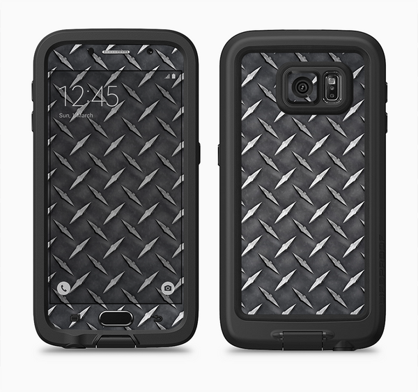 The Black Diamond-Plate Full Body Samsung Galaxy S6 LifeProof Fre Case Skin Kit