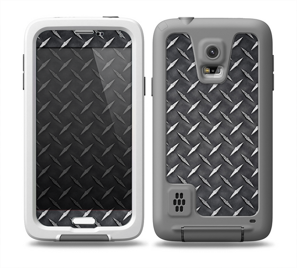 The Black Diamond-Plate Skin for the Samsung Galaxy S5 frē LifeProof Case