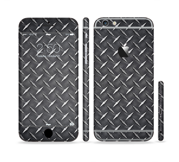 The Black Diamond-Plate Sectioned Skin Series for the Apple iPhone 6