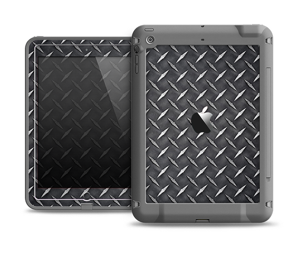 The Black Diamond-Plate Apple iPad Mini LifeProof Fre Case Skin Set
