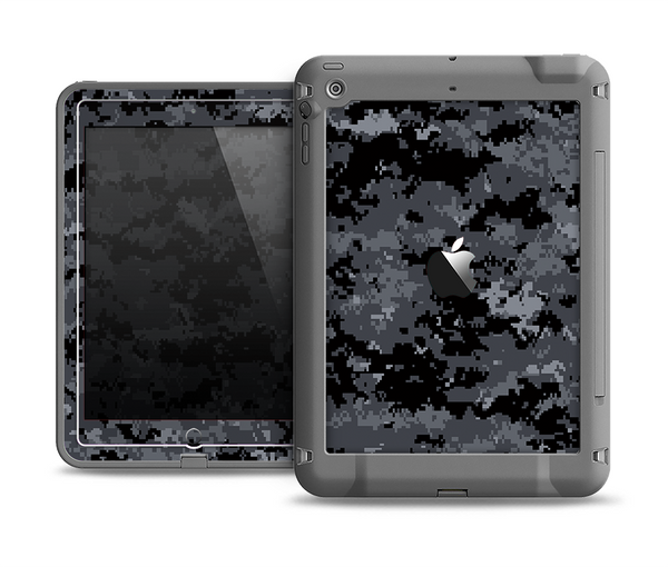 The Black Digital Camouflage Apple iPad Air LifeProof Fre Case Skin Set