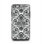 The Black Floral Delicate Pattern Apple iPhone 6 Plus Otterbox Symmetry Case Skin Set