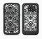 The Black Floral Delicate Pattern Full Body Samsung Galaxy S6 LifeProof Fre Case Skin Kit