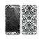 The Black Floral Delicate Pattern Skin For the Samsung Galaxy S5