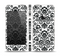 The Black Floral Delicate Pattern Skin Set for the Apple iPhone 5