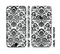 The Black Floral Delicate Pattern Sectioned Skin Series for the Apple iPhone 6 Plus