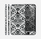 The Black Floral Delicate Pattern Skin for the Apple iPhone 6 Plus