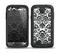 The Black Floral Delicate Pattern Skin for the Samsung Galaxy S4 frē LifeProof Case