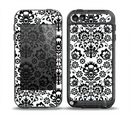 The Black Floral Delicate Pattern Skin for the iPod Touch 5th Generation frē LifeProof Case