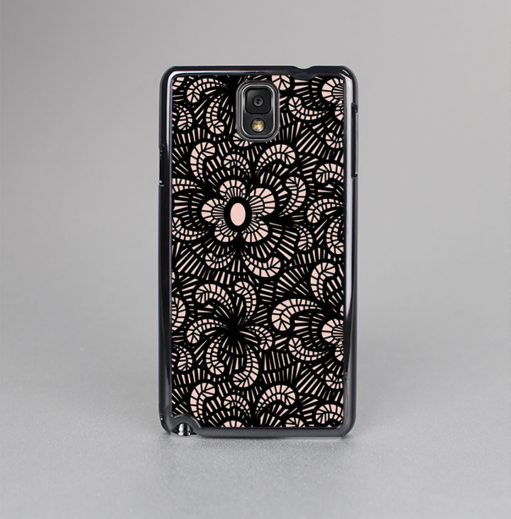 The Black Floral Lace Skin-Sert Case for the Samsung Galaxy Note 3