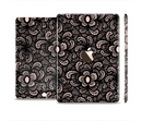 The Black Floral Lace Full Body Skin Set for the Apple iPad Mini 3