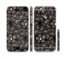 The Black Floral Lace Sectioned Skin Series for the Apple iPhone 6 Plus