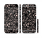 The Black Floral Lace Sectioned Skin Series for the Apple iPhone 6