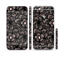 The Black Floral Lace Sectioned Skin Series for the Apple iPhone 6s Plus