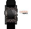 The Black Floral Lace Skin for the Pebble SmartWatch