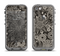 The Black Floral Laced Pattern V2 Apple iPhone 5c LifeProof Fre Case Skin Set