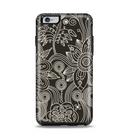 The Black Floral Laced Pattern V2 Apple iPhone 6 Plus Otterbox Symmetry Case Skin Set